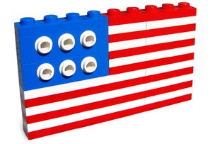LEGO 10042 Amerikaanse Vlag (Polybag)