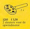 LEGO 1205 Sleutels voor opwindmotor (Service Pack)