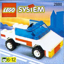LEGO 2880 Jeep met Open Dak
