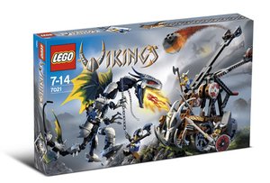 LEGO 7021 Dubbele viking katapult en draak