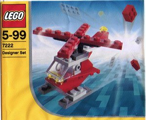 LEGO 7222 Rode Helicopter (Polybag)