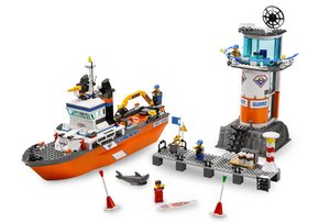 LEGO 7739 Kustwachtpatrouilleboot en wachttoren