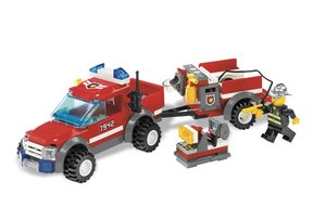 LEGO 7942 Brandweer pick-up truck