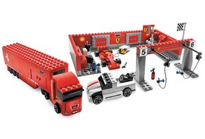 LEGO 8155 Tiny Turbo Ferrari F1 Pits