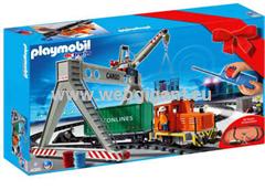 Playmobil 4085 Afstandbestuurbare goederentrein met Kraan