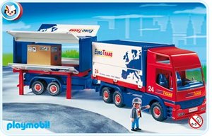 Playmobil 4323 Mega vrachtwagen met aanhanger