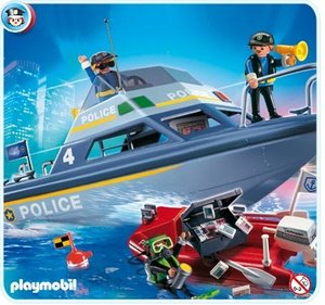 Playmobil 4429 Politieboot met onderwatermotor