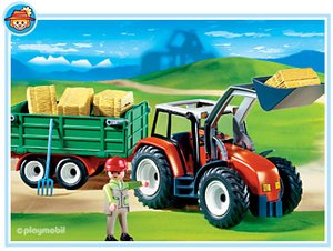 Playmobil 4496 Grote tractor met aanhangwagen