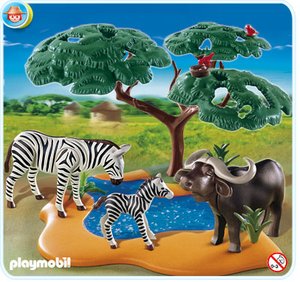 Playmobil 4828 Afrikaanse buffel met zebra's