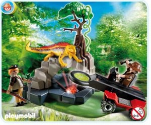 Playmobil 4847 Schattenjager met kristaldetector en leguaan