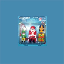 Playmobil 5846 Duopack Kerstman en Elf met kadootjes