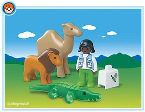Playmobil 6744 1.2.3 Dierenarts met wilde dieren