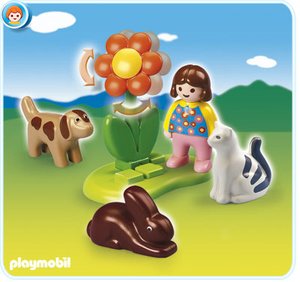 Playmobil 6763 Meisje met huisdieren
