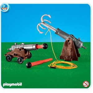 Playmobil 7373 Kanon met enterhaak en kanon met kogels