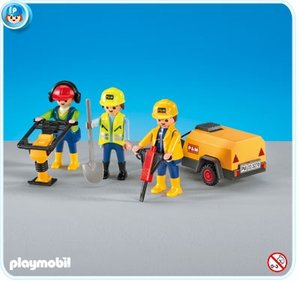 Playmobil 7451 3 Bouwvakkers