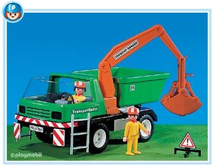 Playmobil 7655 Kiepauto met grijparm