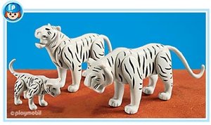 Playmobil 7698 2 Witte tijgers met baby