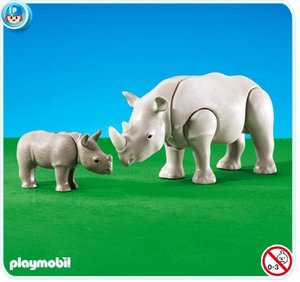 Playmobil 7989 Neushoorn met kalf